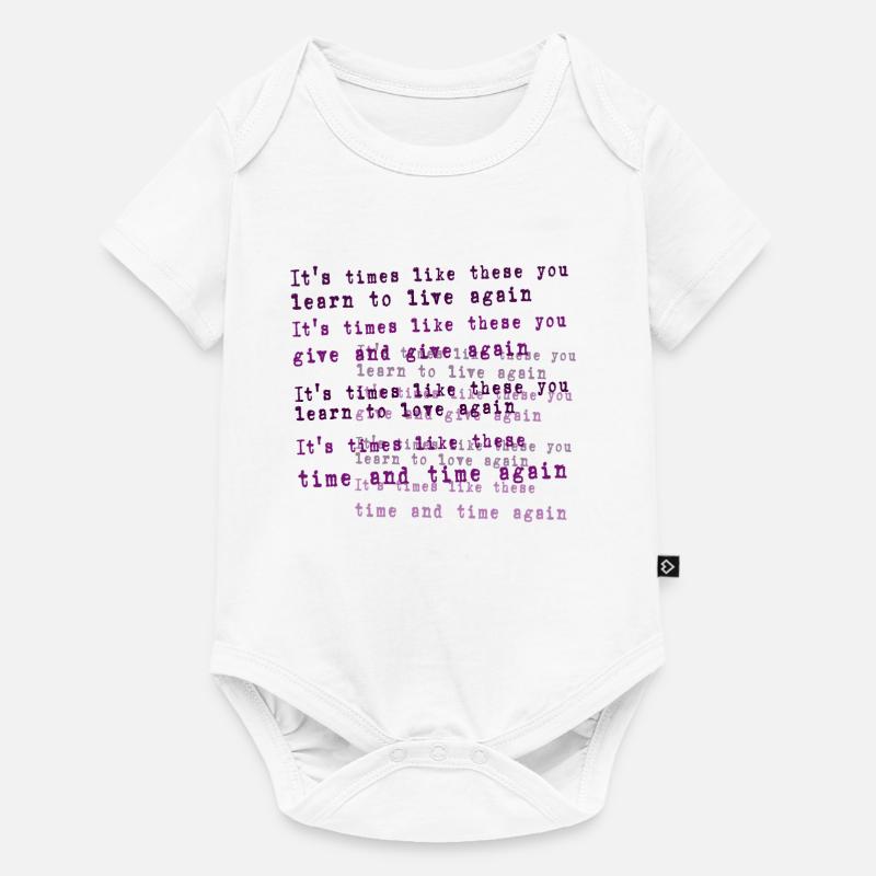 Foo Fighters lyrique - Body à manches courtes Premium Bébé - blanc
