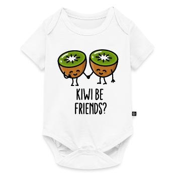 Kiwi be friends BFF Kawaii cute couple love fruit - Baby Premium short-sleeve bodysuit - white - Front