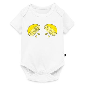 Citrus Drops Duo - Baby Premium short-sleeve bodysuit - white - Front