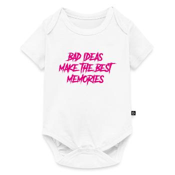 Les mauvaises idées font les meilleurs souvenirs - Body à manches courtes Premium Bébé - blanc - Devant