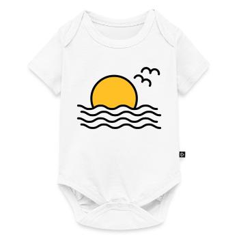 Coucher de soleil - Body à manches courtes Premium Bébé - blanc - Devant