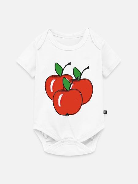 Aepfel - Baby Premium Kurzarmbody - Weiß