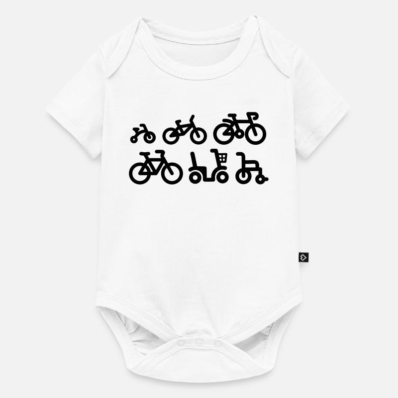 Evolution vélo de course cyclisme vélo de course - Body à manches courtes Premium Bébé - blanc
