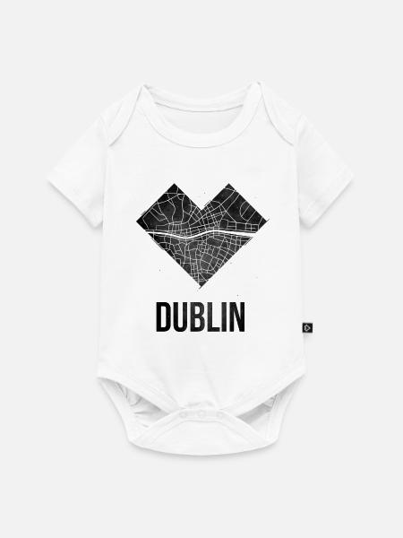 Dublin - Baby Premium Kurzarmbody - Weiß