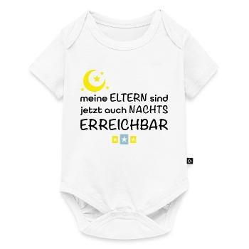 lustige Babysprüche - Baby Premium Kurzarmbody - Weiß - Vorne