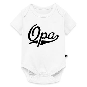 Opa - Baby Premium Kurzarmbody - Weiß - Vorne