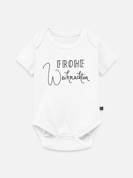 Frohe Weihnachten - Baby Premium Kurzarmbody - Weiß
