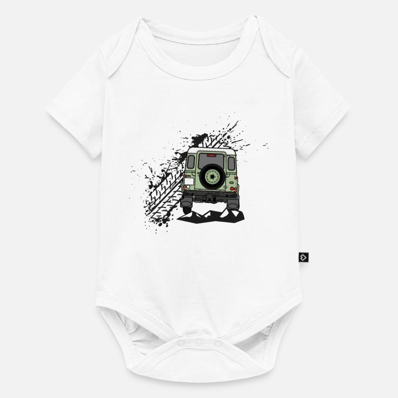 Defender Splash Rear - Body à manches courtes Premium Bébé - blanc