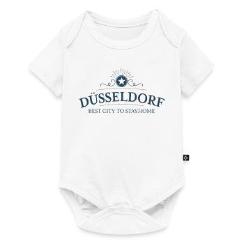 Düsseldorf - Baby Premium Kurzarmbody - Weiß - Vorne