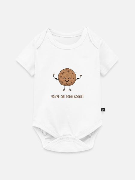 Cookie - Baby Premium Kurzarmbody - Weiß