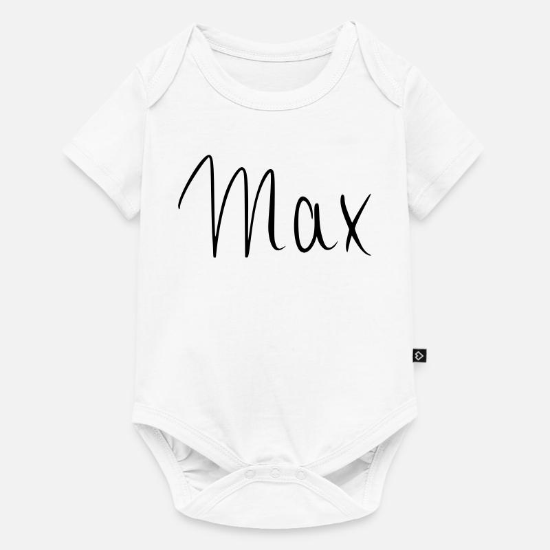 Max - Baby Premium Kurzarmbody - Weiß