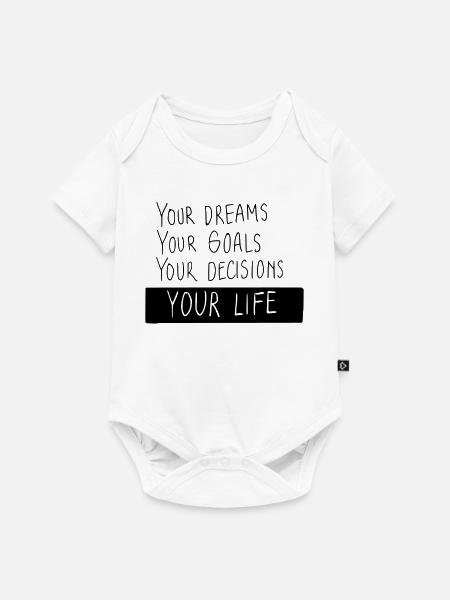 Your Life - Baby Premium Kurzarmbody - Weiß