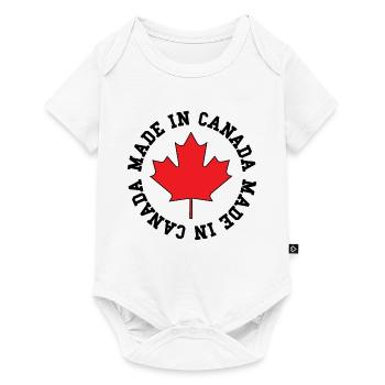 Made in Canada – Maple Leaf Statement - Baby Premium short-sleeve bodysuit - white - Front