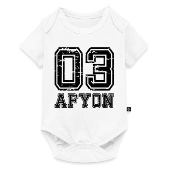 Afyon 03 used look - Baby Premium short-sleeve bodysuit - white - Front