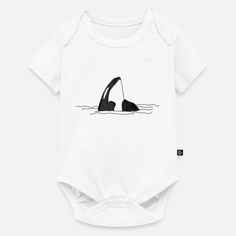 Orca - Body à manches courtes Premium Bébé - blanc