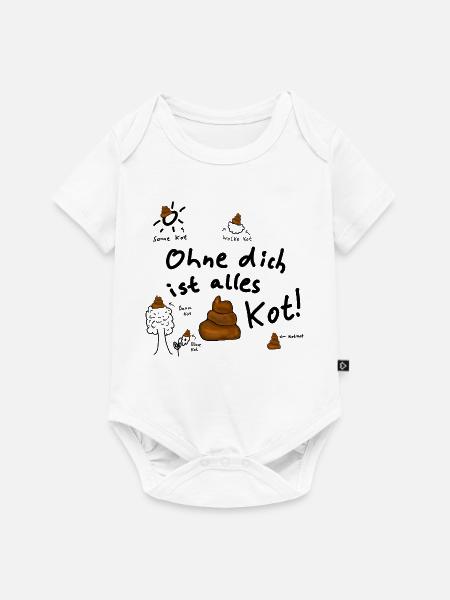 Alles Kot ohne dich - Baby Premium Kurzarmbody - Weiß