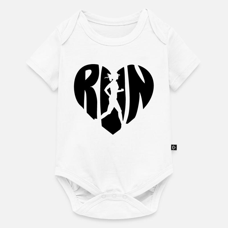 Femme de course - Body à manches courtes Premium Bébé - blanc