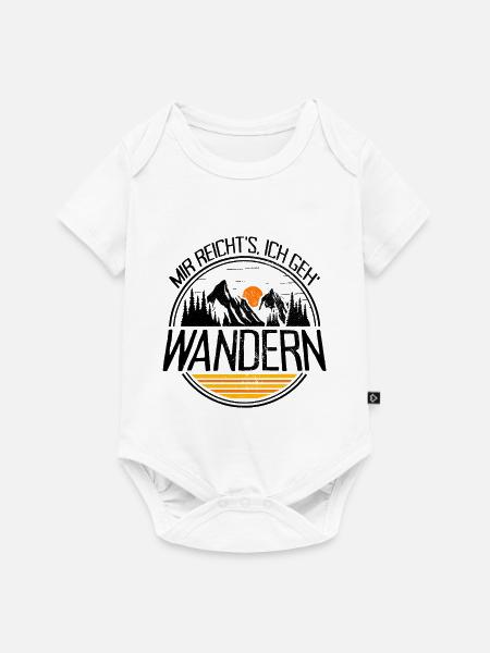 Mir Reichts Ich Geh Wandern Berge Natur Camping - Baby Premium Kurzarmbody - Weiß