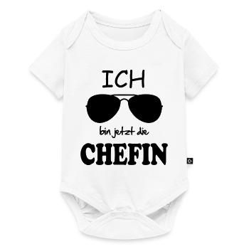 Enfant bébé anniversaire cadeau dictons patron - Body à manches courtes Premium Bébé - blanc - Devant