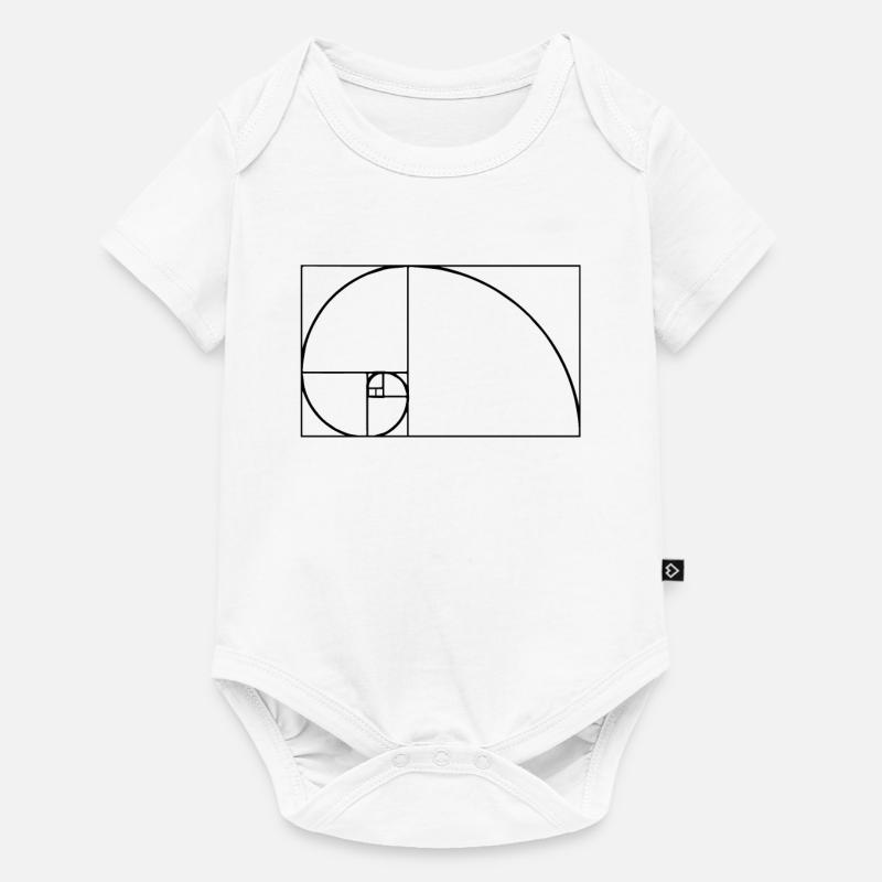 Fibonacci Tshirt - Baby Premium Kurzarmbody - Weiß
