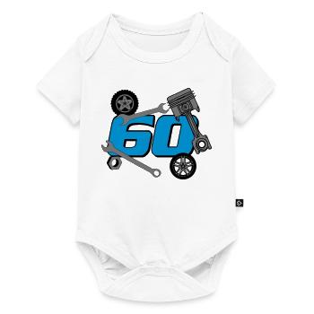 60th birthday, screwdriver ./+ - Baby Premium short-sleeve bodysuit - white - Front