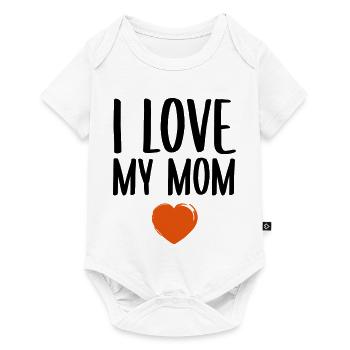 I love my mom - Baby Premium short-sleeve bodysuit - white - Front