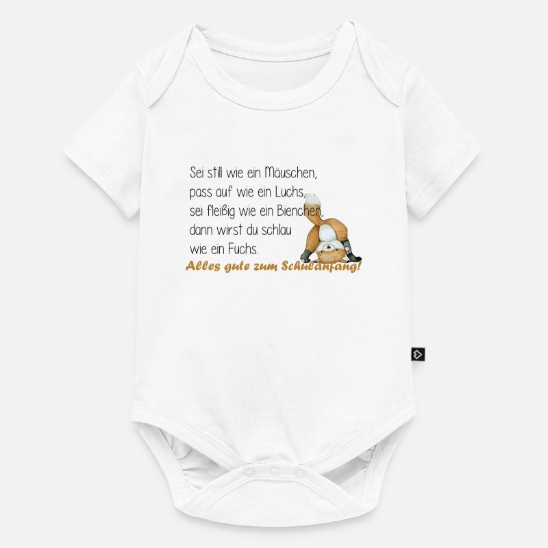 sei fleißig wie ein bienchen - Baby Premium Kurzarmbody - Weiß