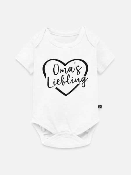 Oma's Liebling - Baby Premium Kurzarmbody - Weiß
