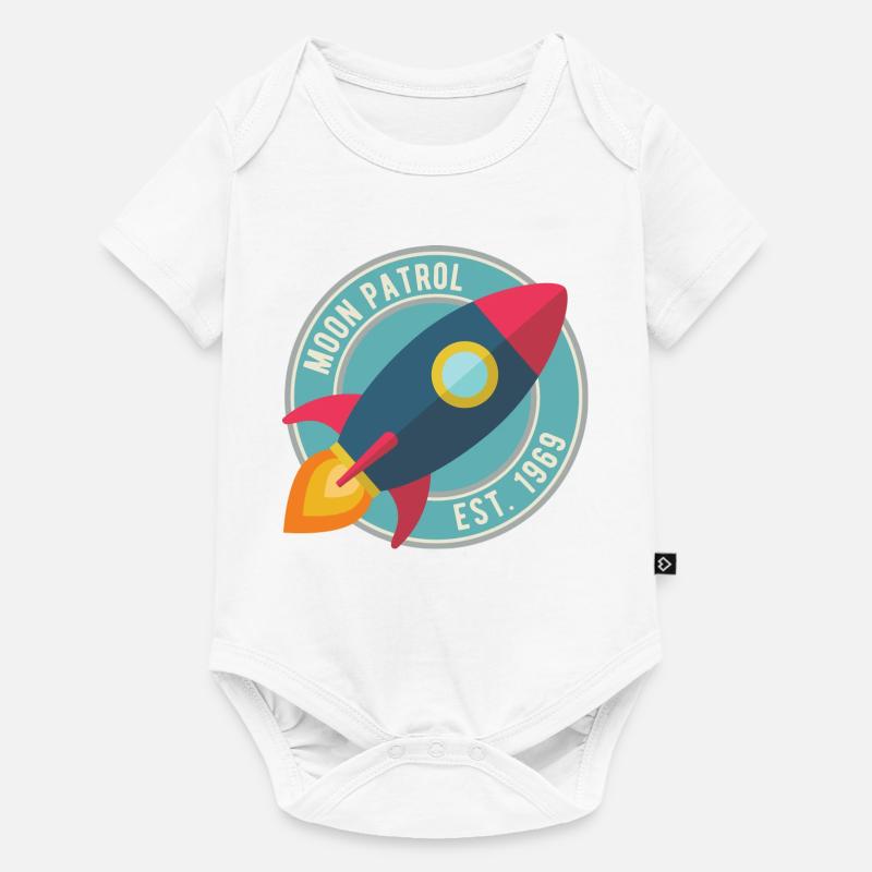 Fusée Moon Patrol Rocket - Body à manches courtes Premium Bébé - blanc