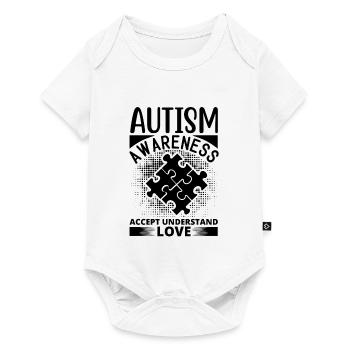 Vibrant pattern on elegant fabric - Baby Premium short-sleeve bodysuit - white - Front