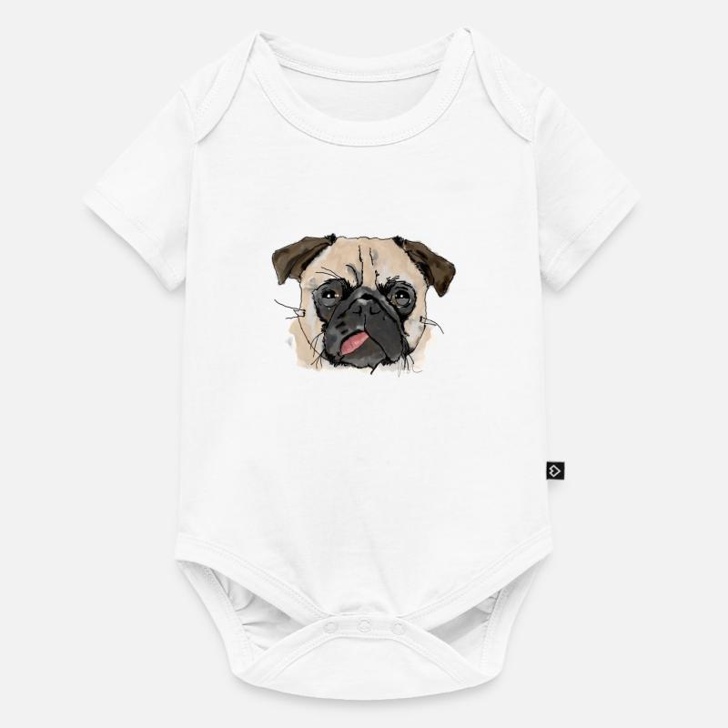 Carlin - Body à manches courtes Premium Bébé - blanc