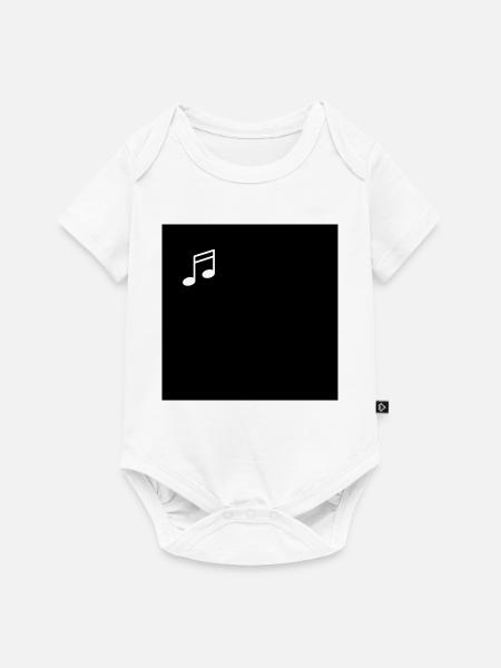 Musik Note - Baby Premium Kurzarmbody - Weiß