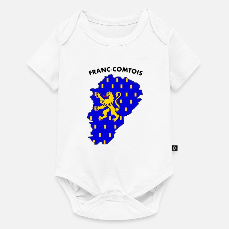 franc-comtois - Body à manches courtes Premium Bébé - blanc