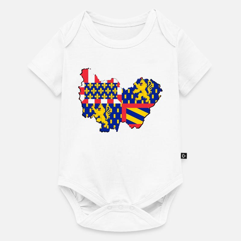 bourgogne franche comté - Body à manches courtes Premium Bébé - blanc