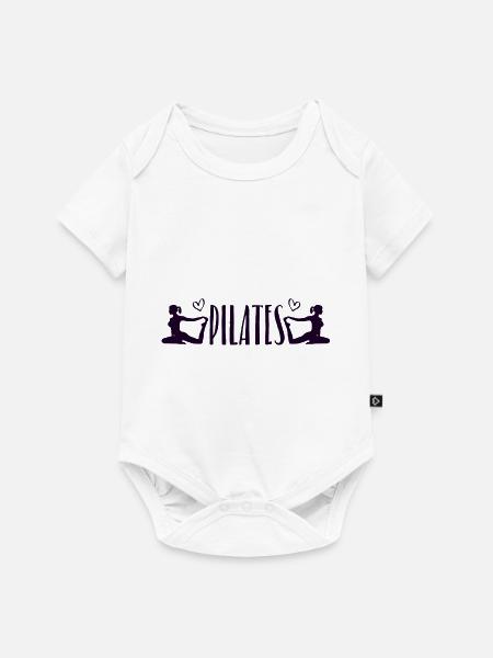 Pilates - Baby Premium Kurzarmbody - Weiß