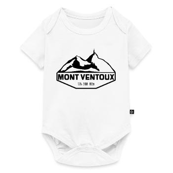 Mont Ventoux Slim Black Edition - Baby Premium short-sleeve bodysuit - white - Front
