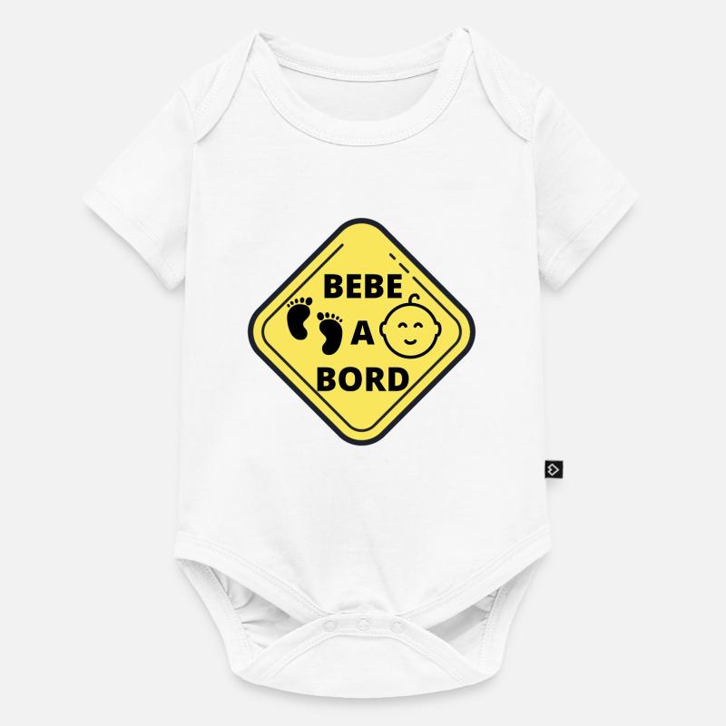 Bébé à bord - Body à manches courtes Premium Bébé - blanc