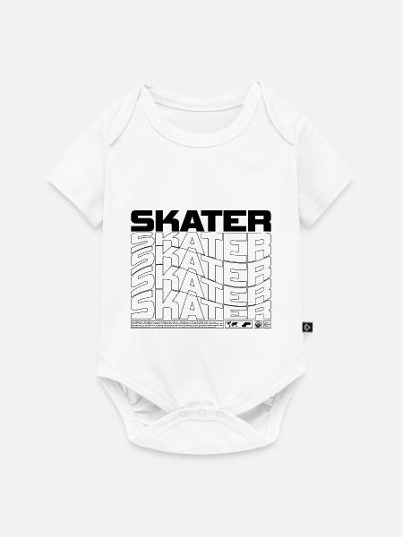 Skater - Baby Premium Kurzarmbody - Weiß