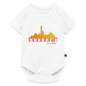 Bologna Skyline Orange Red - Baby Premium short-sleeve bodysuit - white - Front