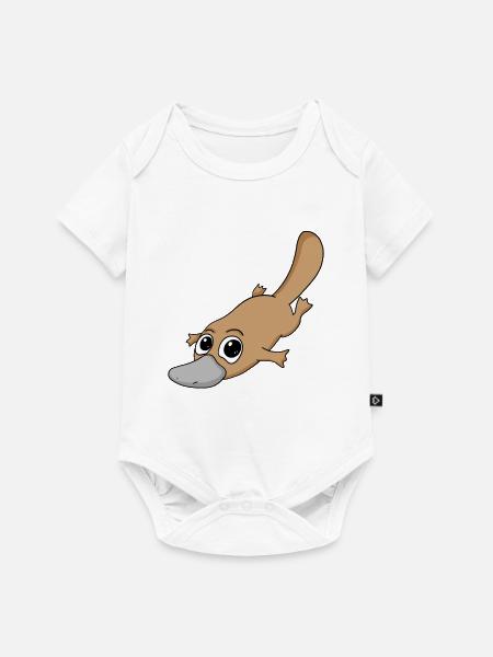 Schnabeltier - Baby Premium Kurzarmbody - Weiß