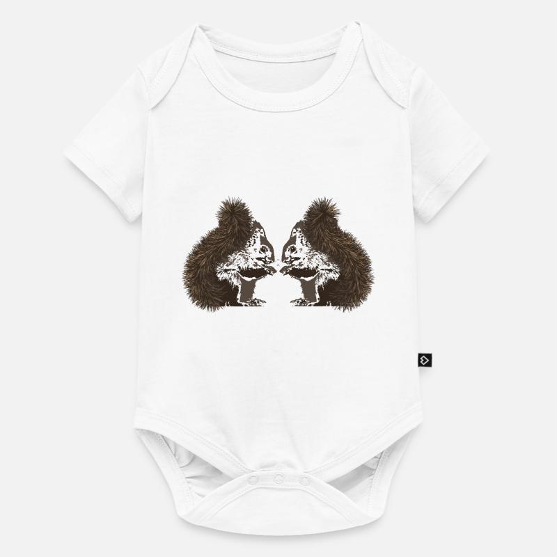 Écureuils, écureuils - Body à manches courtes Premium Bébé - blanc