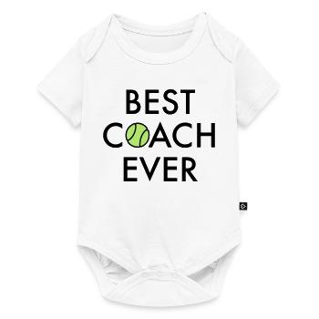 Best coach ever - Baby Premium short-sleeve bodysuit - white - Front