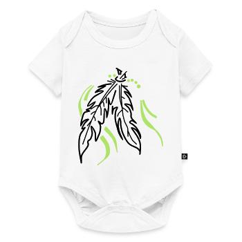 Liés ensemble – Plumes spirituelles - Body à manches courtes Premium Bébé - blanc - Devant