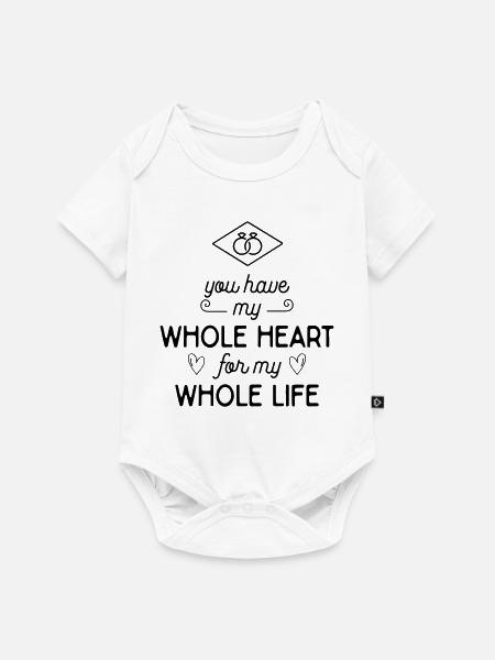 Liebeserklärung - Baby Premium Kurzarmbody - Weiß
