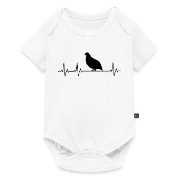 Caille de coeur - Body à manches courtes Premium Bébé - blanc - Devant
