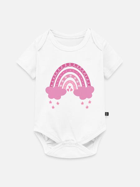 Boho Regenbogen - Baby Premium Kurzarmbody - Weiß