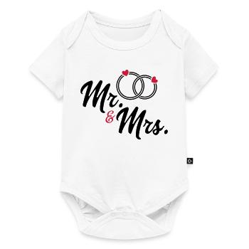 Ehepaar - Baby Premium Kurzarmbody - Weiß - Vorne