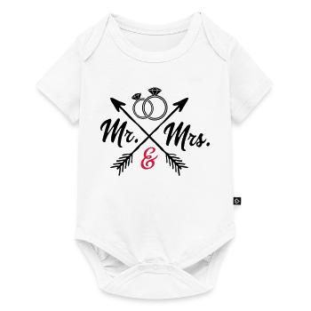 M. Et Mme. - Body à manches courtes Premium Bébé - blanc - Devant