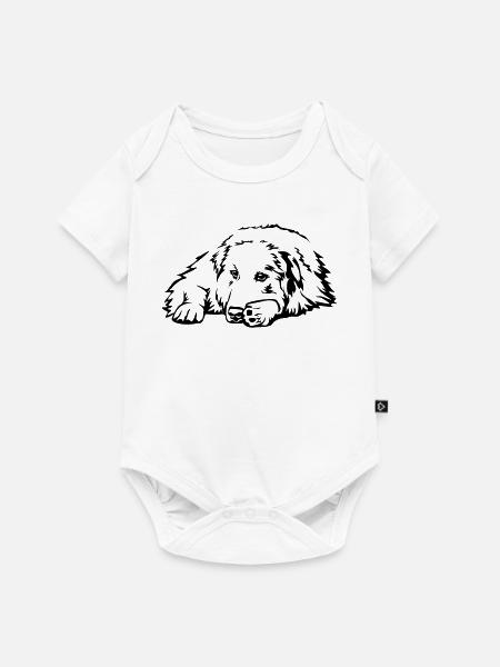 Pyrenäenberghund - Baby Premium Kurzarmbody - Weiß