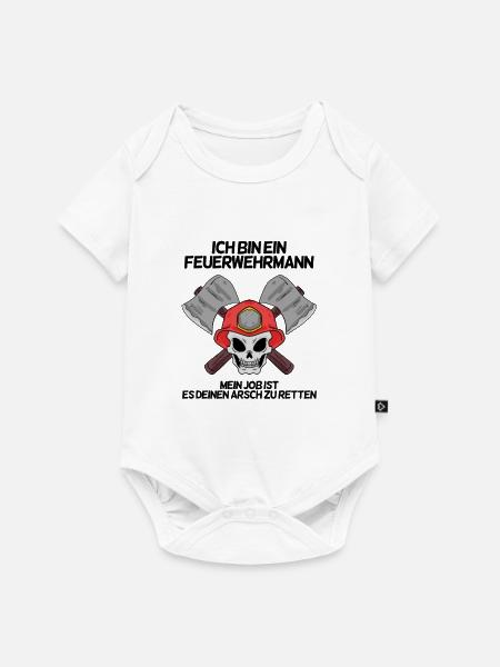 Feuerwehrmann - Baby Premium Kurzarmbody - Weiß